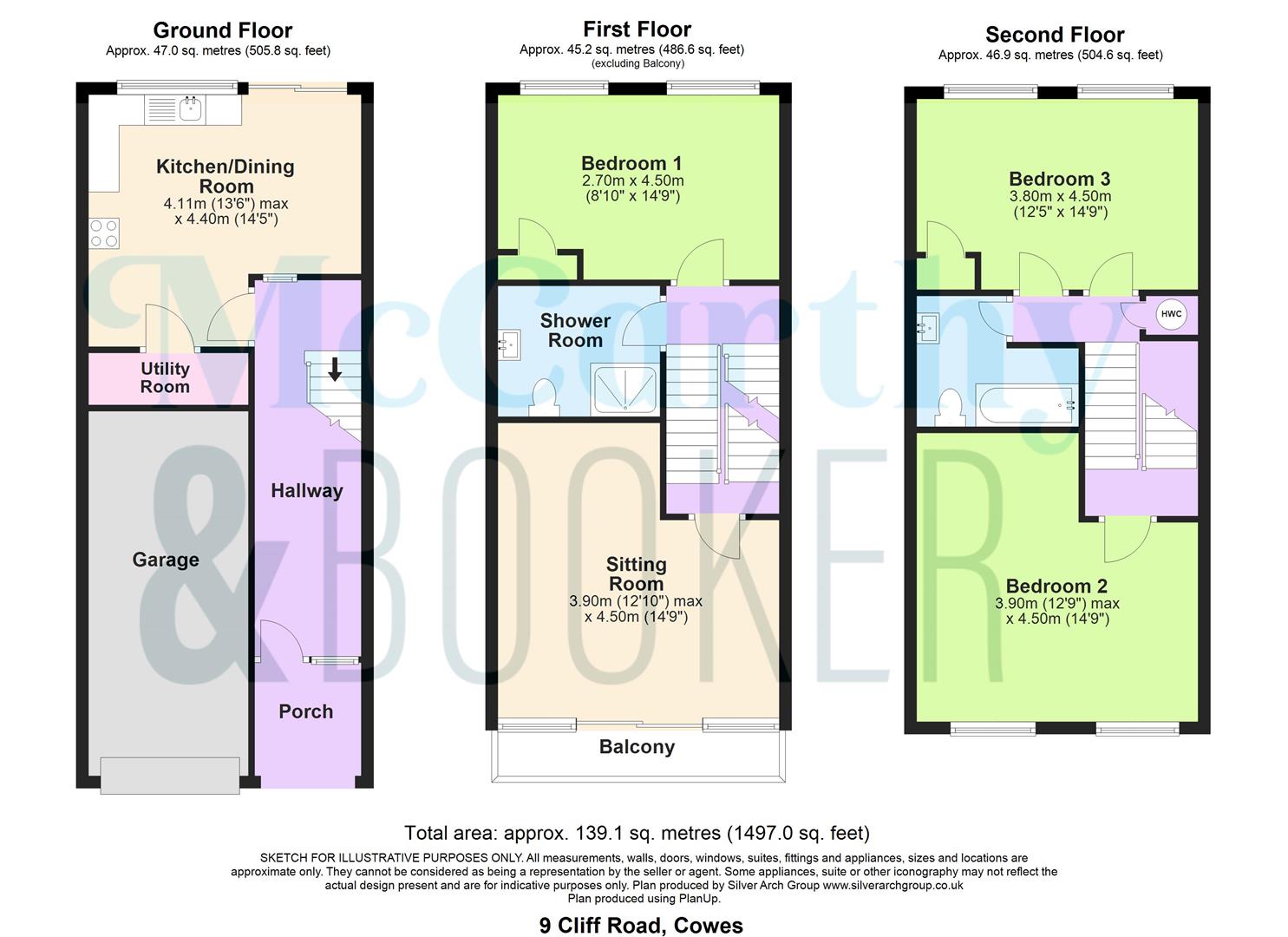 CHAIN FREE WITH GREAT SEA VIEWS - Cliff Road, Cowes floorplan